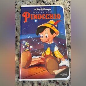 Walt Disney's Masterpiece Pinocchio VHS - Clamshell Cover